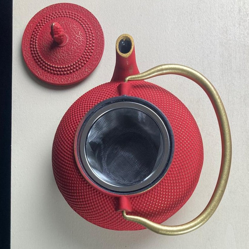 THEIERE FONTE TETSU ROUGE/OR 900ML image 2