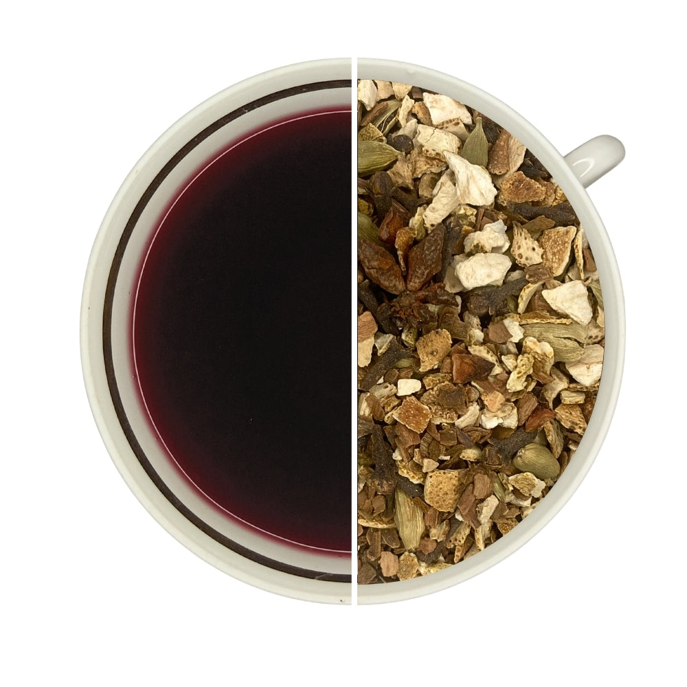 Tasse de vin et vrac de mélange ÉPICES POUR VIN CHAUD, agrumes