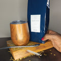Coffret maté avec calebasse, bombilla et sachet de 150 g de maté vert bio d'Argentine — Teavora
