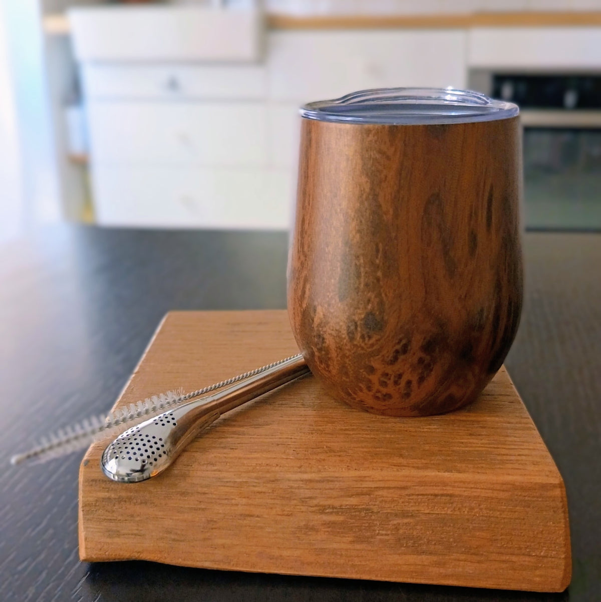Coffret maté complet : calebasse, bombilla filtrante et brossette de nettoyage — Teavora