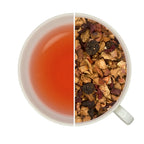 Sachet d'infusion bio Taureau Teavora, fraise, hibiscus, vanille, à la fois acidulé et terreux, à préférer glacé en été.