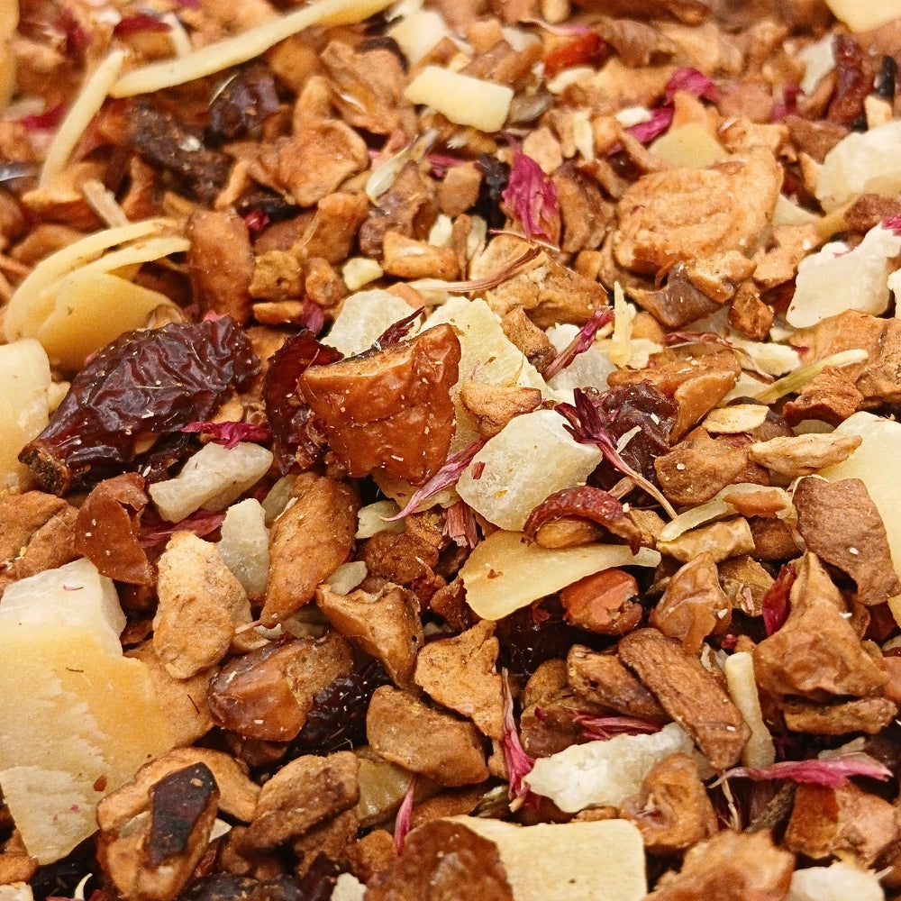 Infusion de Noël Boule de Neige Teavora en vrac : coco, amande, raffaello — pour l'hiver