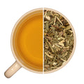 Tasse d'infusion et vrac d'infusion plantes et épices DOUCEUR AFGHANE, ctronnelle, citron, cardamome, réglisse, vanille.
