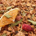 Infusion fruitée Tisane des Elfes Teavora en vrac : rooibos vert, verveine, agrumes, fruits rouges — pour toute la famille
