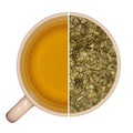 Tasse de maté infusé et vrac de MATÉ VERT BIO D'ARGENTINE, idéal dès le matin.