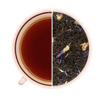 Sachet de thé noir Quartier Latin Teavora, châtaigne, violette, bleuet, un classique automne hiver, gourmand réconfortant.