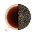 Tasse de thé infusé et vrac de thé noir EN VISITE CHEZ GRANNY, crumble pomme, spéculos, pralines.