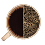 Sachet de thé noir bio de Chine Pu'Er Yunnan Shu Teavora, arômes corsés et boisés, vertus digestives.