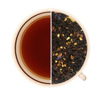 Sachet de thé noir Roasted Nuts Teavora, noisette, cannelle, cacao, noix, vanille, goût torréfié, idéal infusé dans du lait.