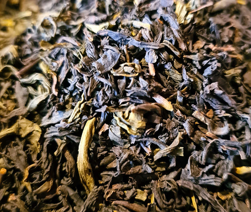 Sachet vrac de thé noir et vert SECRET TIBETAIN, bergamote, vanille, épices.