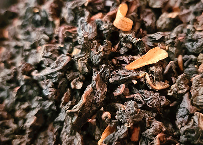 Sachet vrac de thé oolong SAFARI BLANC, caramel, coco, fleur d’oranger.