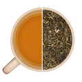 Tasse de thé infusé et vrac de thé vert d'Inde bio DARJEELING PUSSIMBING
