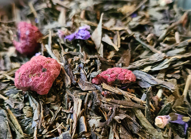 Sachet vrac de thé vert et blanc FRAMBOISE VIOLETTE