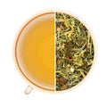 Sachet de thé vert et moringa Give me Power Teavora, pomme, citron, gingembre, ginseng, gingko, énergisant, goût original.