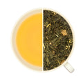 Sachet de thé vert Roi Salomon Teavora, mangue, abricot, pêche, mélange doux et fruité, chaud ou froid.