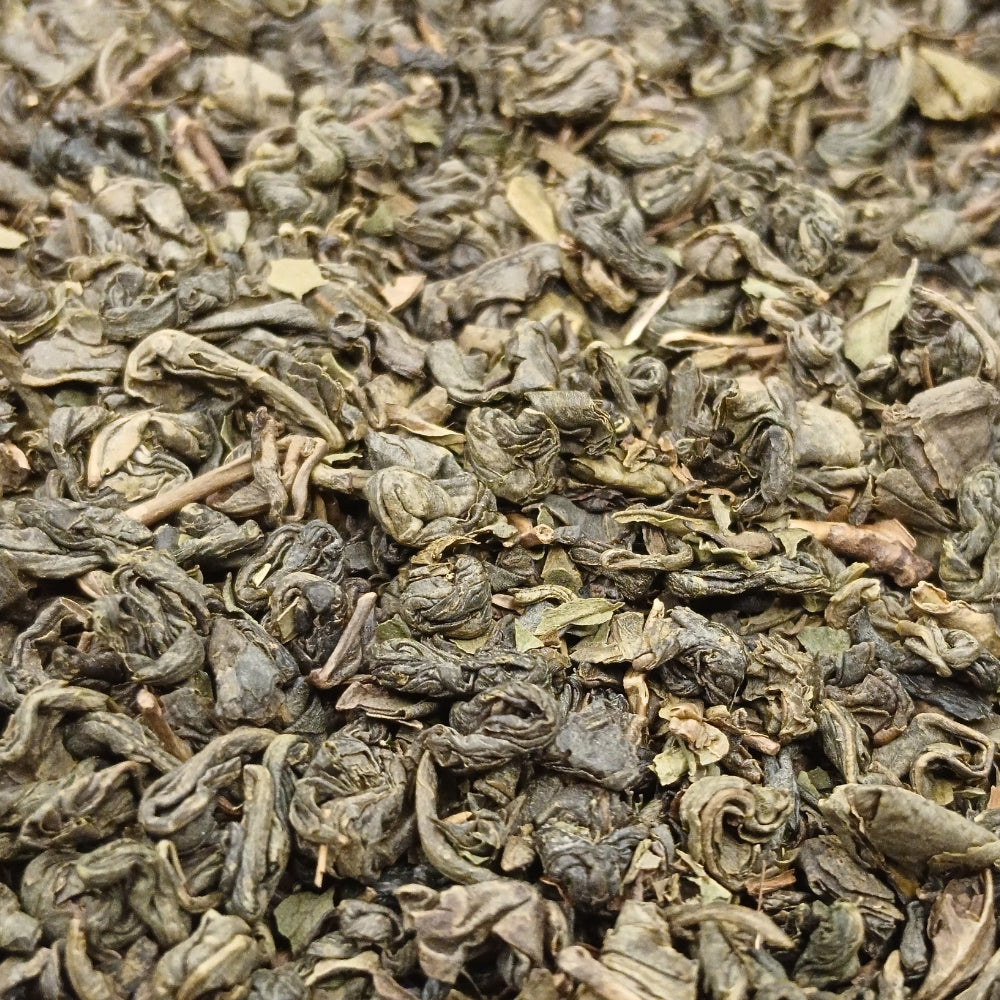 Thé vert gunpowder Jardin d'Arezki Teavora en vrac : menthe douce, menthe poivrée — très désaltérant
